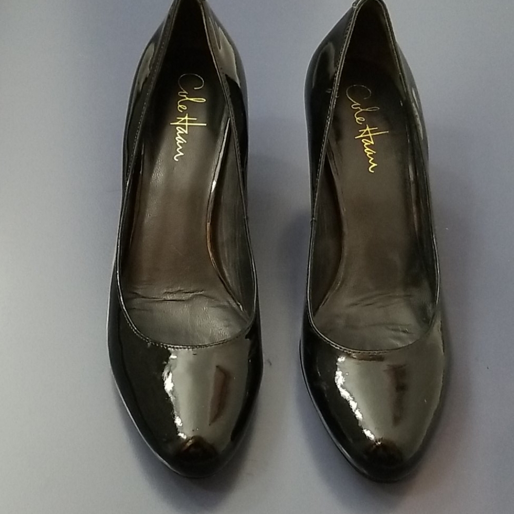 Cole Hann Nike Air Black Patent leather pumps